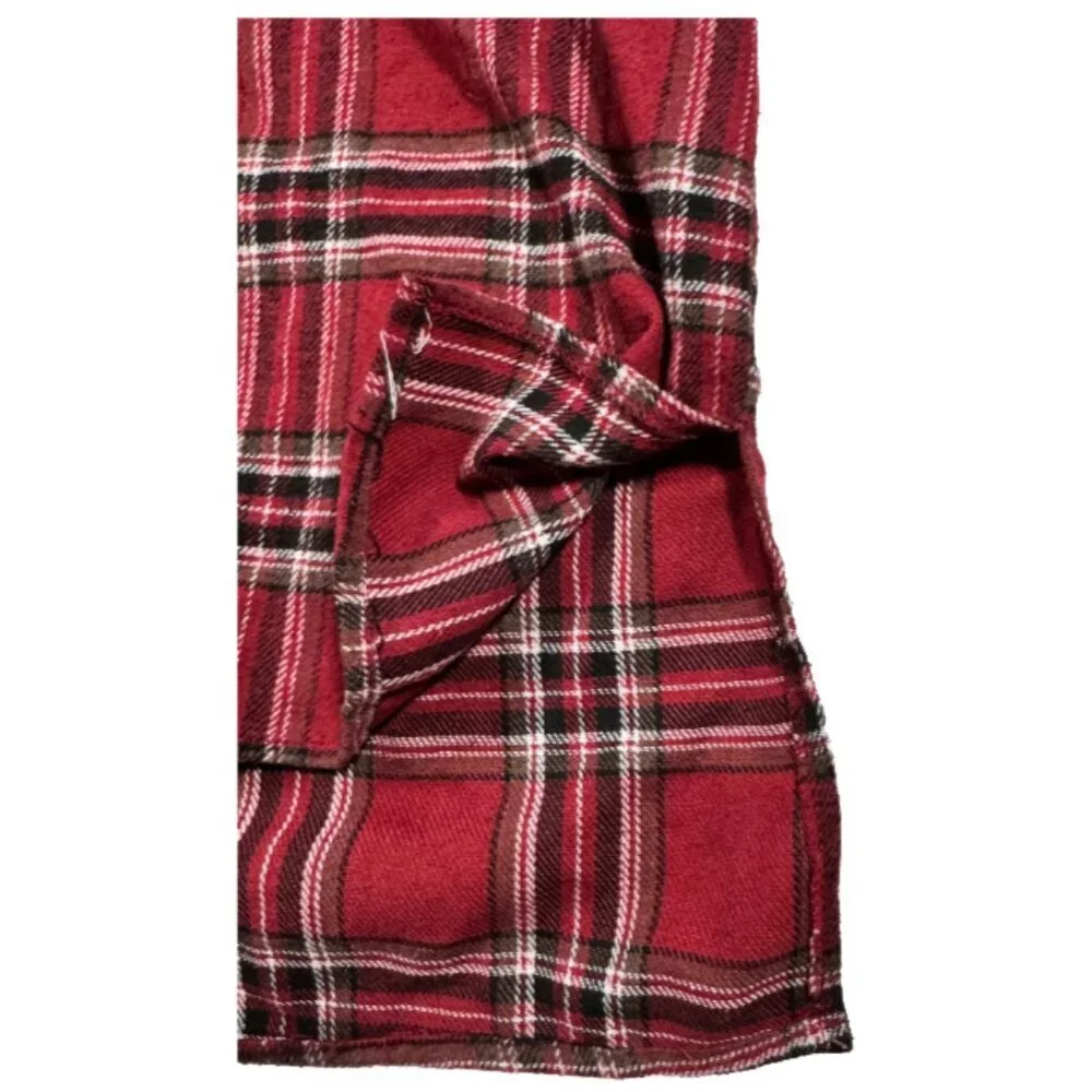 Ci Sono Plaid Collection Red White And Black Flannel